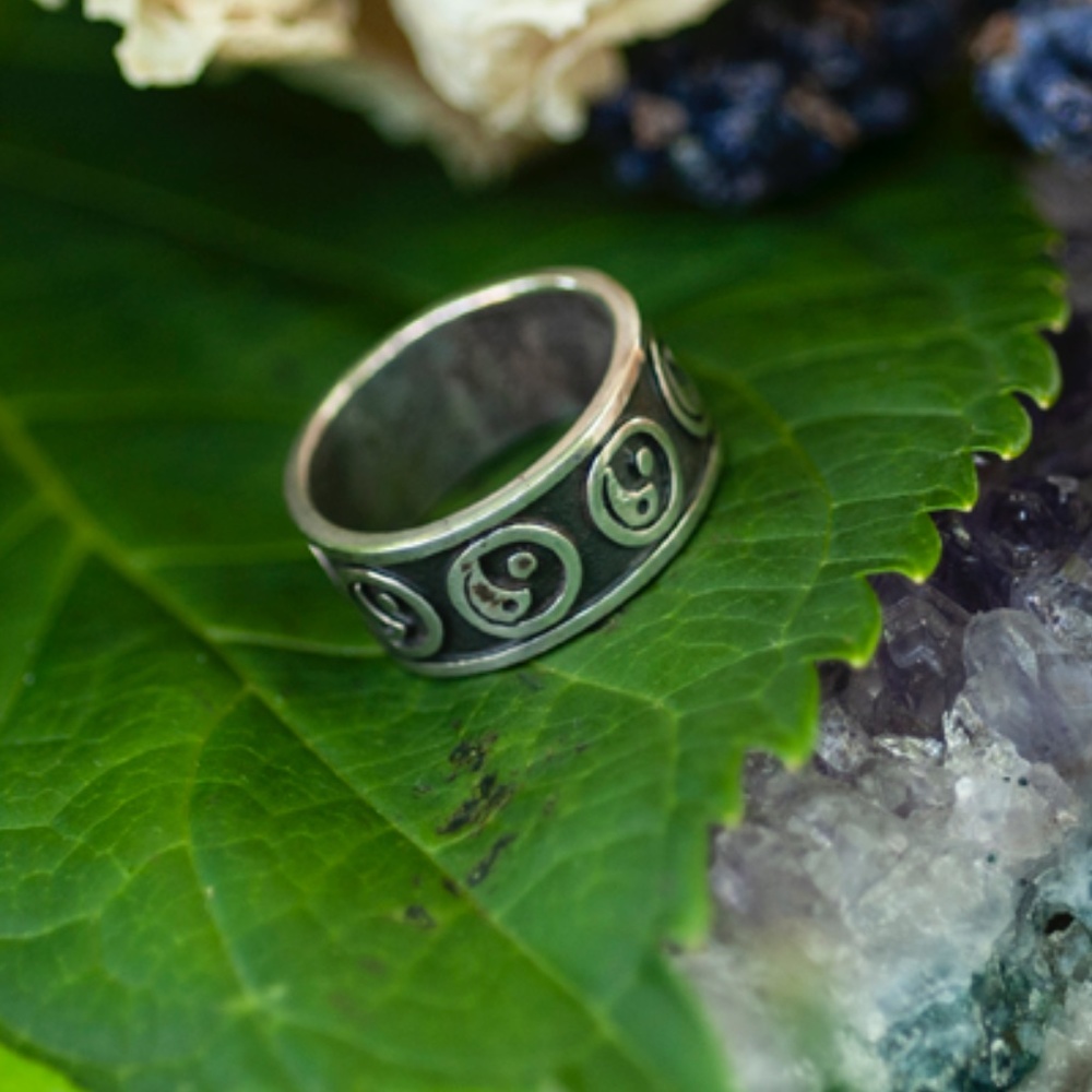 Sterling Silver Ying Yang Ring
